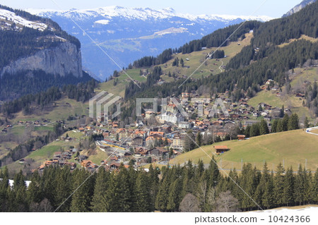 From the train window of the Jungfrau railway Grindelwald Switzerland From the train window of the Jungfrau railway Grindelwald Switzerland 10424366
