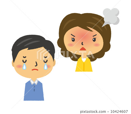 歇斯底里的夫妻吵架暴力 10424607