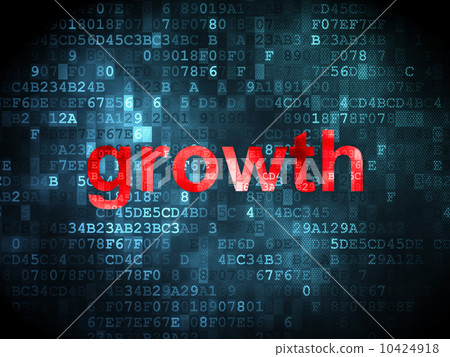 business concept: Growth on digital background business concept: Growth on digital background 10424918