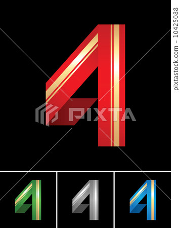 Numeral of paper tape - 4 Numeral of paper tape - 4 10425088