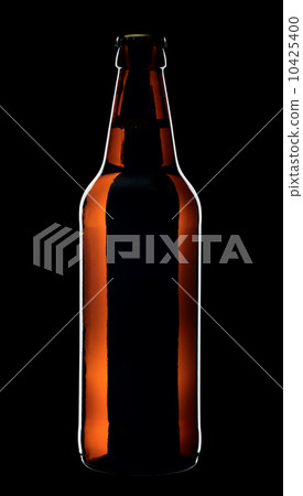 Bottle of beer, isolated on a black background 10425400