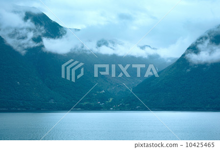 Fjord summer cloudy view (Norway) Fjord summer cloudy view (Norway) 10425465