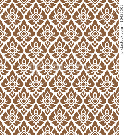 Complementary line thai art background illustration. Complementary line thai art background illustration. 10425503