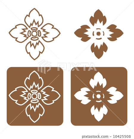 Complementary line thai art illustration. 10425508