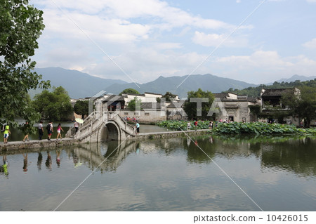 中國安徽省的古村落木村 10426015