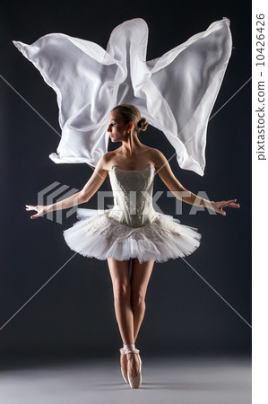 Studio shot of flexible young female ballet dancer Studio shot of flexible young female ballet dancer 10426426