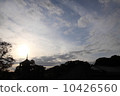 Flowing clouds and blue sky, scenery of dusk 10426560
