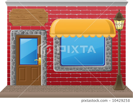 shop facade with a showcase 10429258