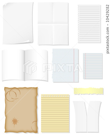 set blank sheets of paper for design vector illustration 10429282