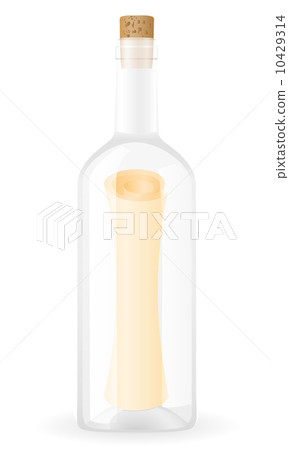 message in the bottle vector illustration 10429314