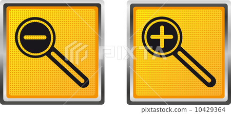 icons magnifier increase and decrease for design vector illustra 10429364