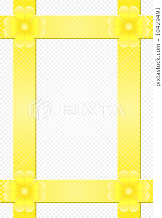 gray background with yellow stripes and a flower 10429491