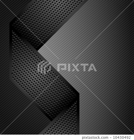 Metallic ribbons on gray corduroy background 10430492