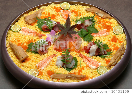 米飯壽司Chirashi壽司海鮮海鮮壽司生魚片 米飯壽司Chirashi壽司海鮮海鮮壽司生魚片 10431199