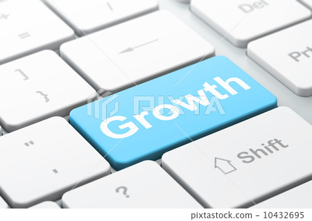 Business concept: Growth on computer keyboard background Business concept: Growth on computer keyboard background 10432695