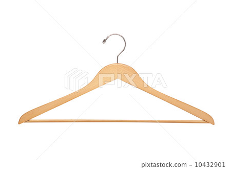 Coat hanger isolated over white background 10432901