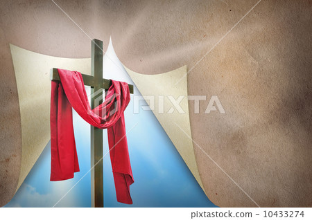 cross and courtain 10433274