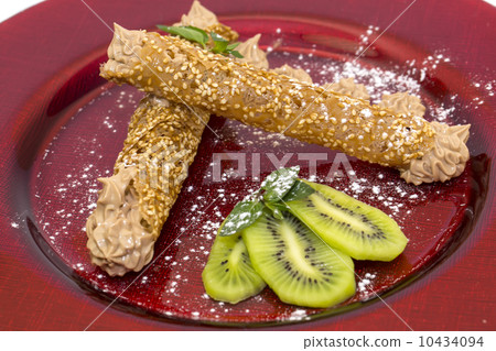 dessert sweet rolls on a white background 10434094