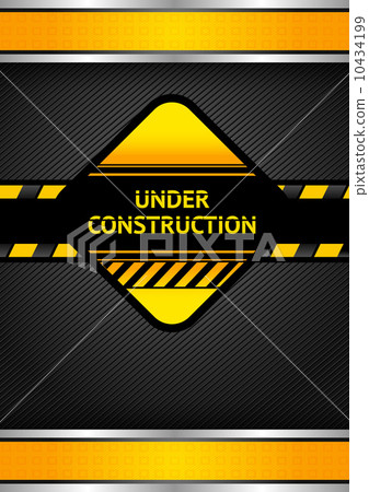 Under construction, black corduroy background 10434199