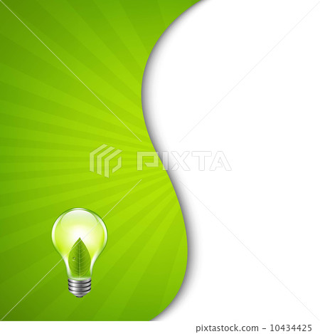 Green Burst Poster With Bulb 10434425