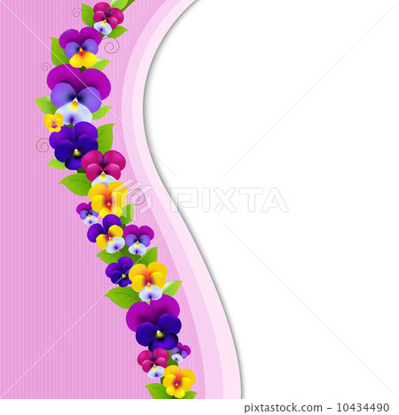Background With Pansies Background With Pansies 10434490