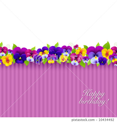 Background With Color Pansies Background With Color Pansies 10434492