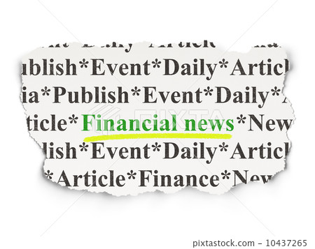 News concept: Financial News on Paper background 10437265
