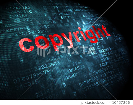 Law concept: Copyright on digital background 10437266