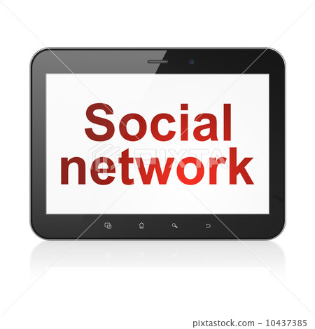 Social network concept: Social Network on tablet pc computer 10437385