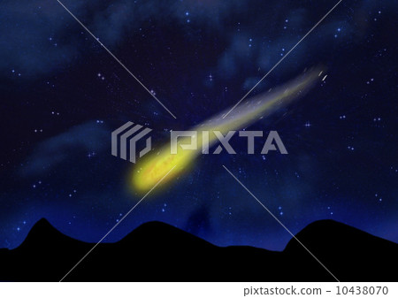 Abstract illustration of a meteor impact 10438070