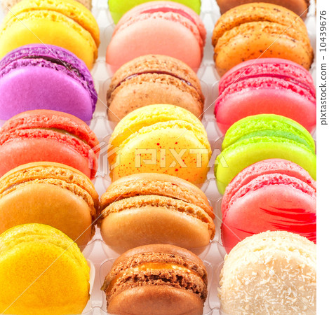 traditional french colorful macarons in a box traditional french colorful macarons in a box 10439676