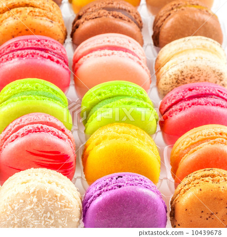 traditional french colorful macarons in a box traditional french colorful macarons in a box 10439678