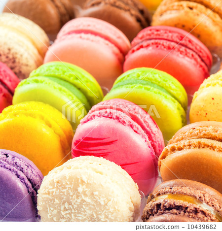traditional french colorful macarons in a box traditional french colorful macarons in a box 10439682