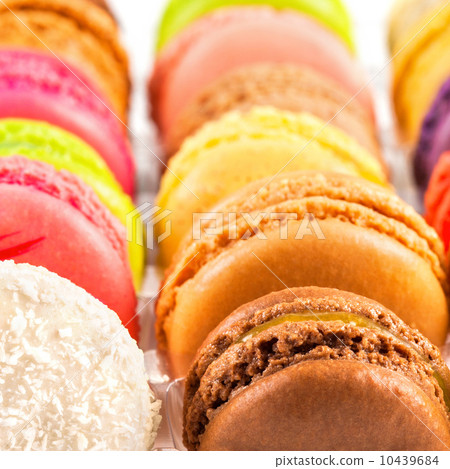 traditional french colorful macarons in a box traditional french colorful macarons in a box 10439684