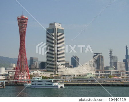 神戶港（港口塔和遊船） 10440519