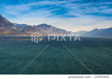 coast of garda lake, desencano, italy (La Rocca, Isolda di san B 10440945