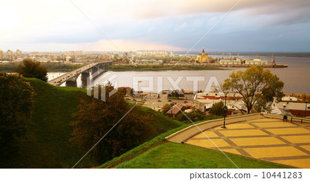 Autumn september sunset in Nizhny Novgorod Russia 10441283