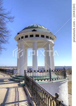"Temple of Love" - Rotunda on quay of Volga and Korostel river. Yaroslavl, Russia 10441841