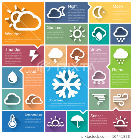Flat design interface icon set - Stock Illustration [10441858] - PIXTA