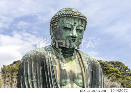great statue of buddha, seated figure, kamakura buddha 10442072