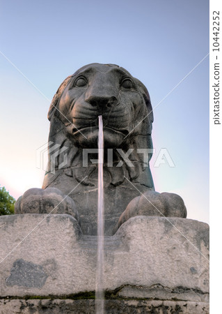 Lion Fountain near Palazzo Senatorio at Capitoline Hill. Roma (Rome), Italy 10442252