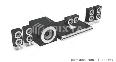 Audio-video player with speakers 10442365