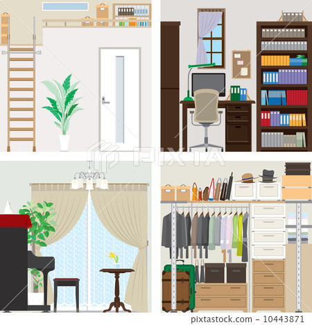 一間屋子的例證 10443871