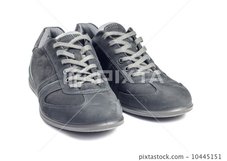 Pair of men's shoes isolated on white background Pair of men's shoes isolated on white background 10445151