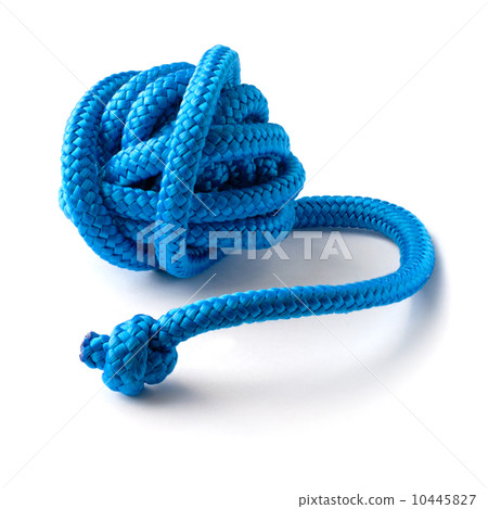 ball of blue gymnastic rope 10445827