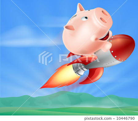 Rocket Piggy Bank 10446790