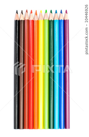 colors pencil in series on white background colors pencil in series on white background 10446926