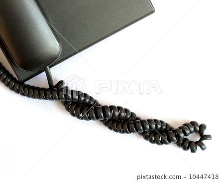 Black spiral telephone cable Black spiral telephone cable 10447418