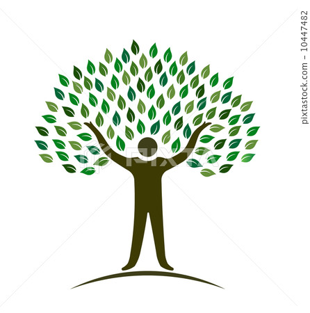 People Tree. Abstract concept of nature,healthy... - Stock Illustration ...