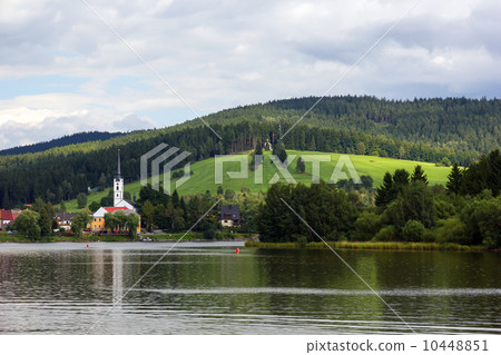 Frymburk at Lipno lake in Czech Republic. 10448851